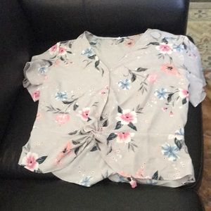 It’s a floral blouse
